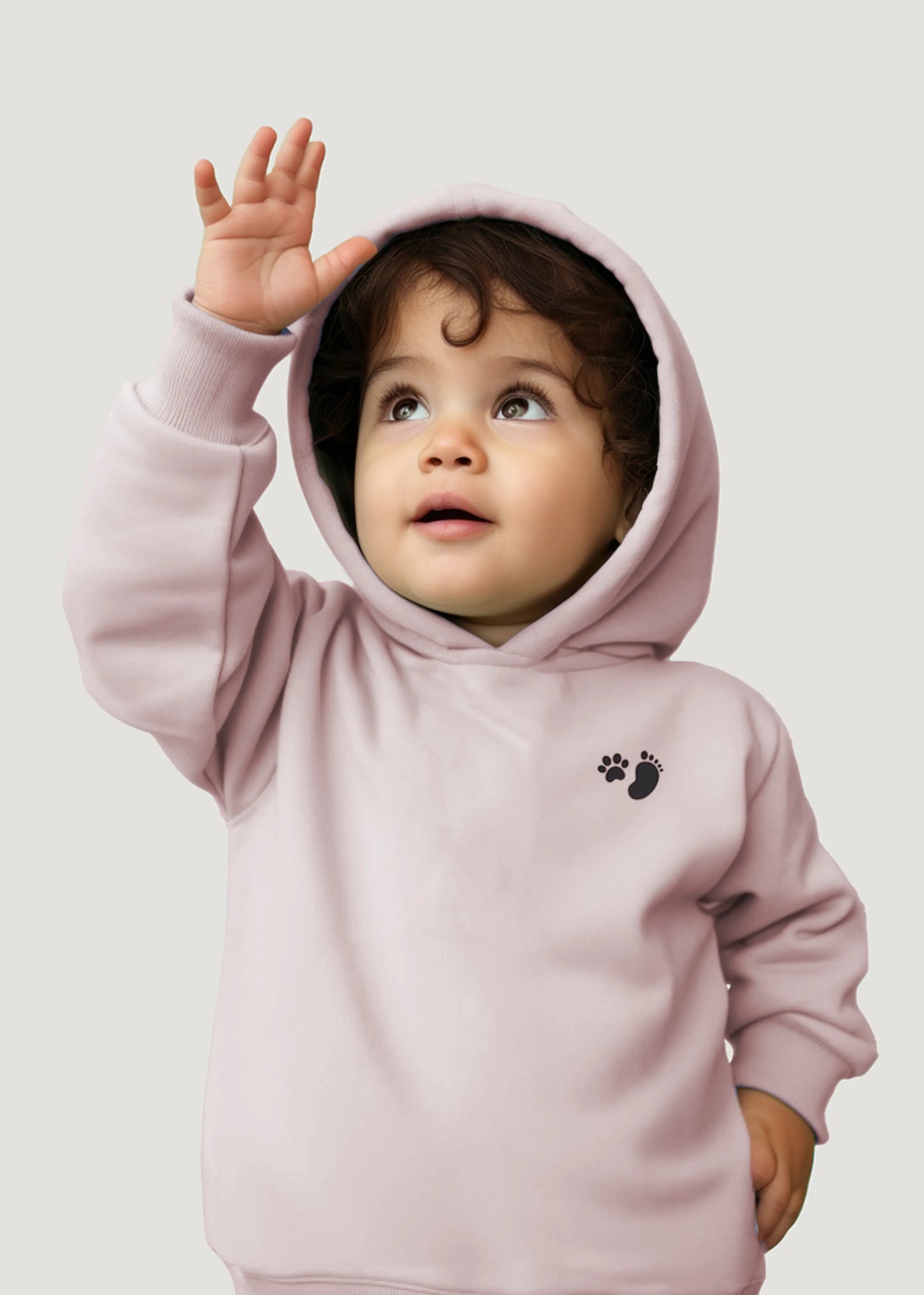 Moom Signature Hoodie -Kids Soft Pink