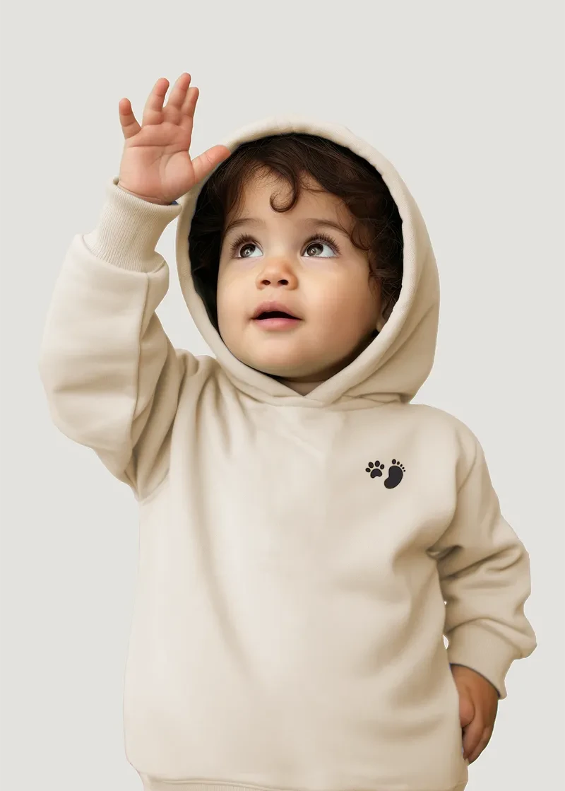 Signature Hoodie -Kids Soft White